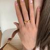 Open Chic Minimalist Design Gold Color Ring For Women Stylish Accessory Fashion