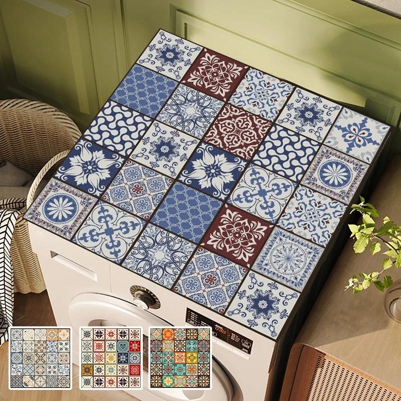 Waterproof Washing Machine Dust Cover Oven Microwave Fridge Top Protector Mat Coffee Drain Pad Table Placemat Cup Absorbent Mat