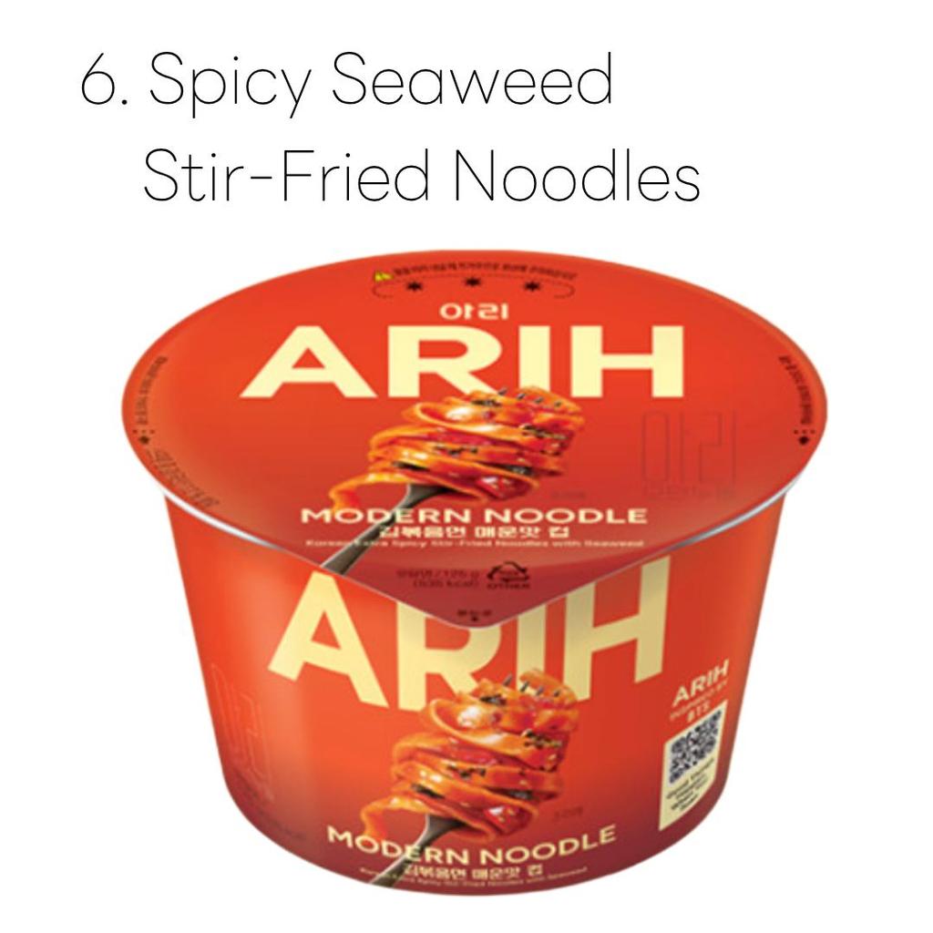 Paldo ARIH Copo Moderno para Macarrão Ramen 7 Sabores BTS Macarrão Ramen Ramyeon