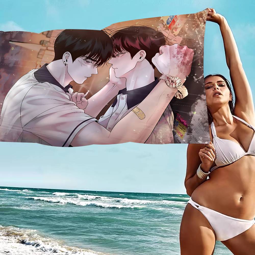 Mondays Savior Bl Microfiber Blanket Quick Drying Beach Towels Oversized Printing Super Absorbent Pool Towel Blanket