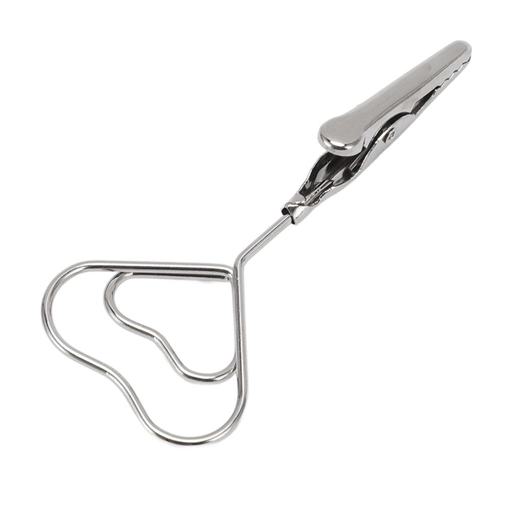 12Pcs Multi Shape Double Headed Memo Clip 70mm Silver Note Clips Metal Multifunctional Wire Picture Clip Hanging Photo