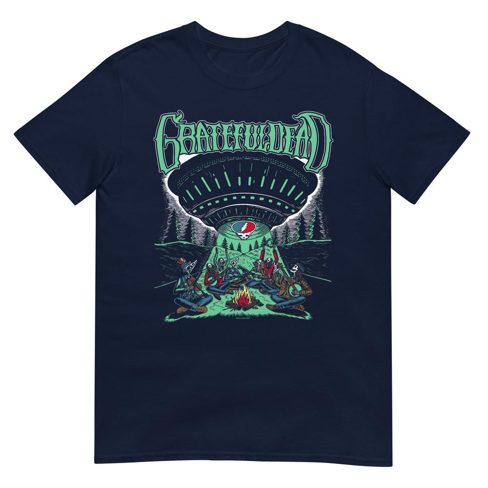 Grateful Dead Skeletons And Aliens Camping Band Tshirt S