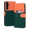 Cartoon Pet Series for Samsung Galaxy A55 5G Wallet Case Splicing Leather Phone Cover