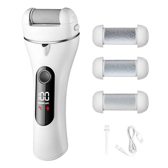 

Электрическая пилка для удаления мозолей для ног Профессиональный набор для ухода за ногами Инструмент для восстановления потрескавшихся пяток Перезаряжаемая шлифовальная машинка для ног с мощной роликовой головкой A