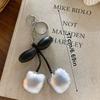 Faux Leather Cherry Keychain Fruit Charm Keyring Pendant Jewelry For Girl Women Gift Bag Decoration