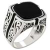 Mystery Totem Pattern Men'S Atmospheric Ring Ring