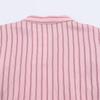 TAOP&ZA Women's Ruffle Stripe Layered Shirt - Spring 2026 Arrival