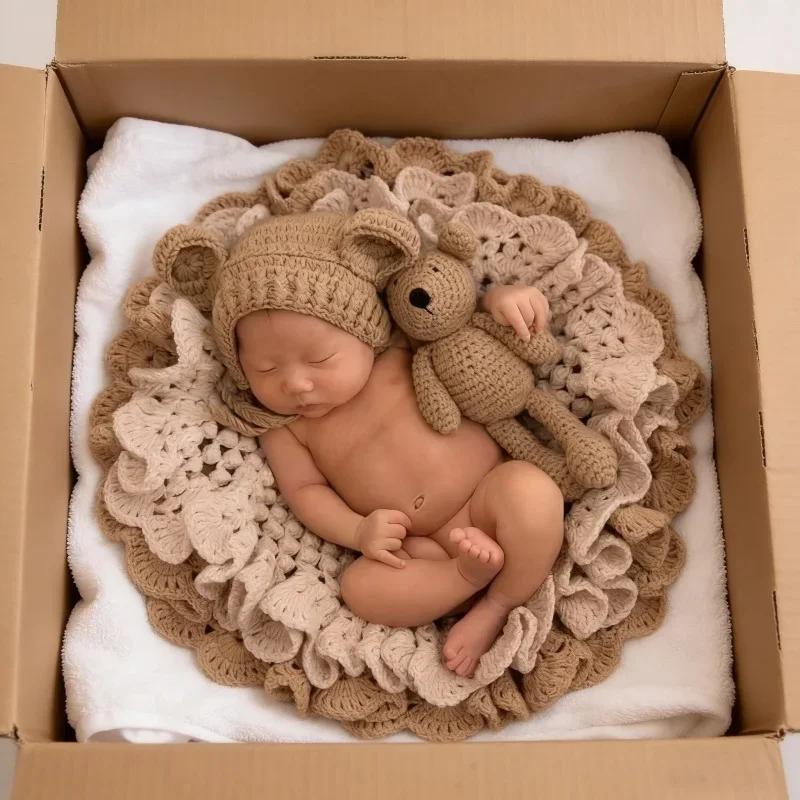 Studio Thema Prop Deken Pasgeboren Volle Maan Honderd Dagen Baby Fotografie Hulpstuk Schiet Deken Baby Foto Schiet Rekvisieten