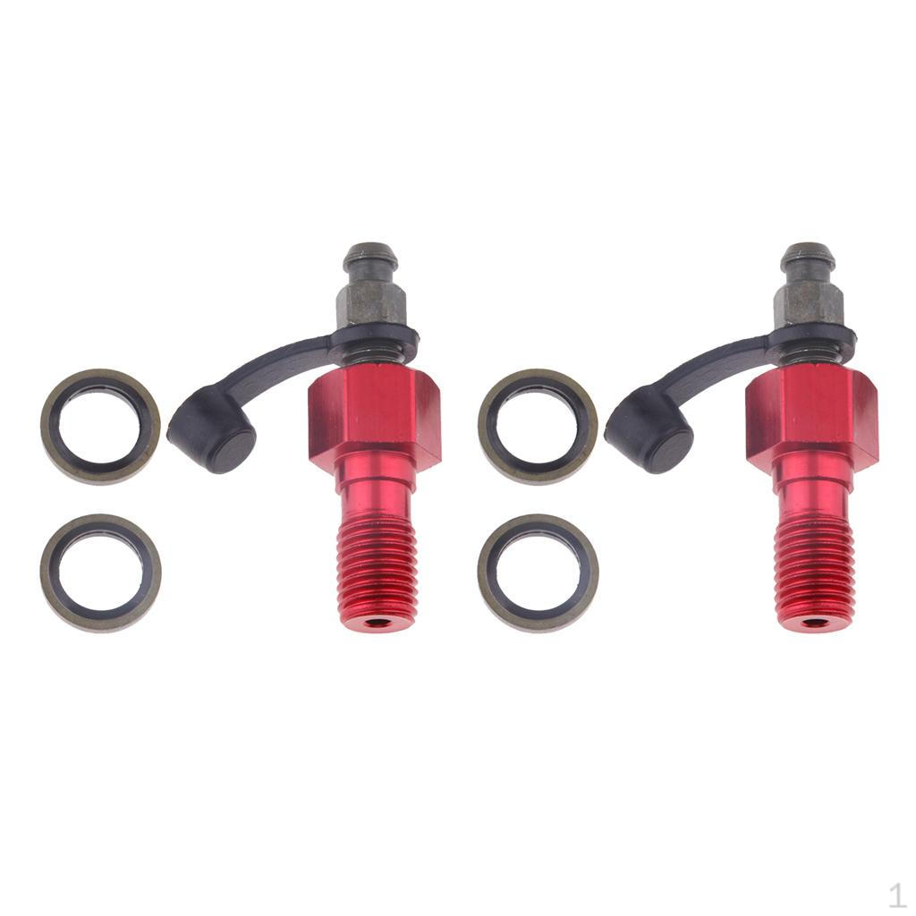 Buy 2x Motorcycle Brake Caliper Banjo Bolt & Bleed Nipple/Screw M10 x 1