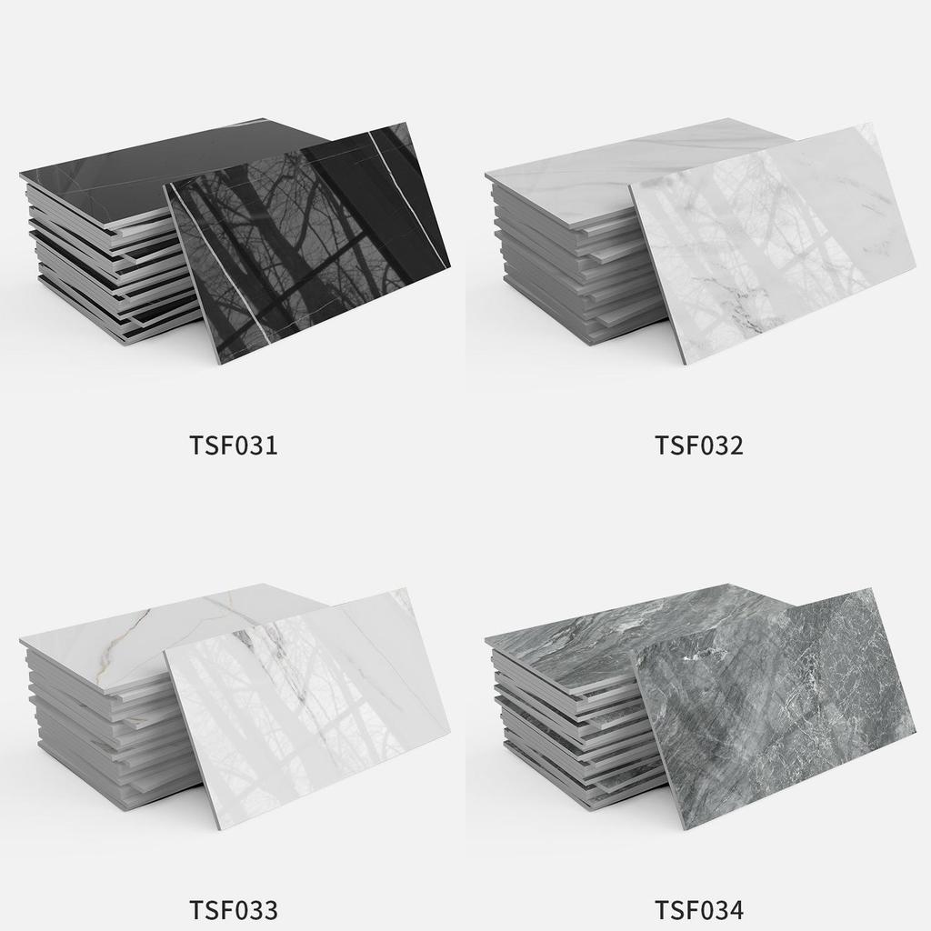 Marble-Style Waterproof Foam Wall Tile Stickers for Bathroom and Kitchen