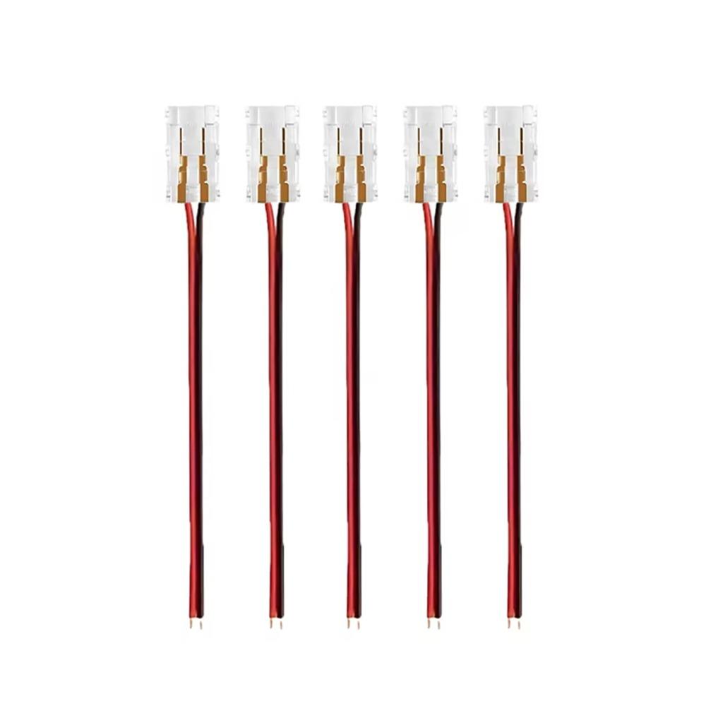 5Pcs/Set 2/3 Pin COB LED Wire Connector 8/10mm LED Strip Connectors  FCOB RGB CCT LED Strip Lights