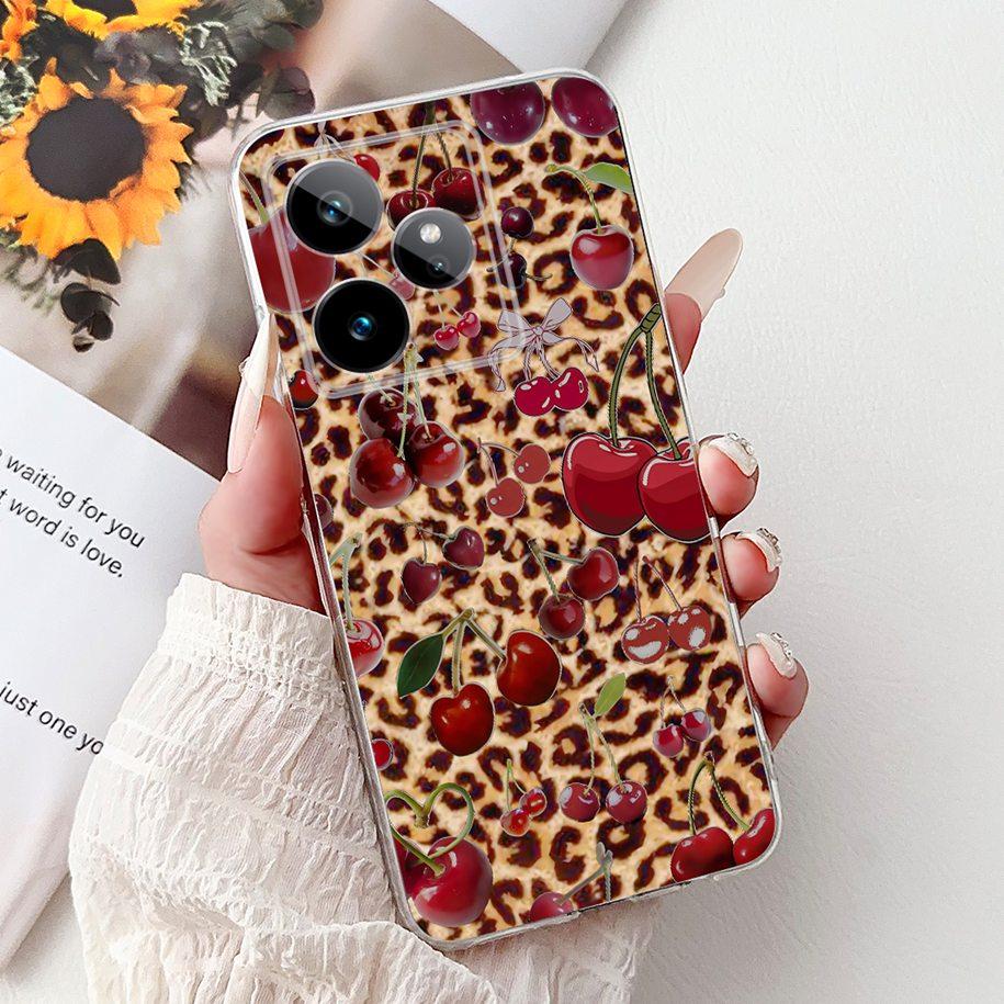 For Realme GT7 2025 Case RMX6688 Cover New Fashion Flower Marble Soft Silicone Phone Cases For Realme GT 7 Pro 7T Realme7 Fundas