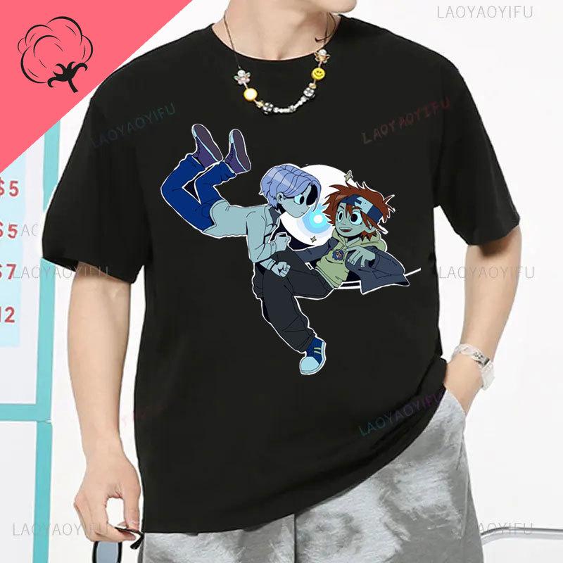 The Summer Hikaru Died Ga Shinda Natsu Aninme Shirt Cotton Crewneck Popular Hot Sale Cartoon Streetwear Harajuku Camisa Clothes