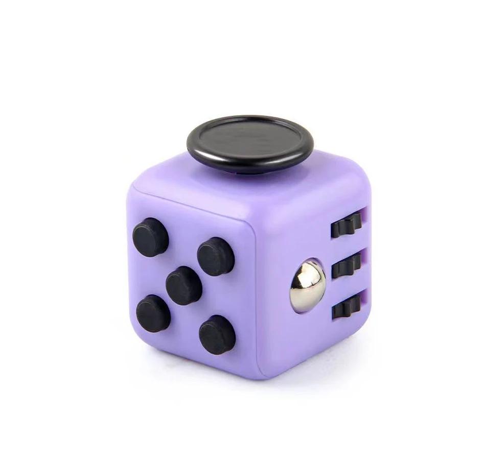 Creative Solid Color Fidget Dice Handheld Cube Release Stress Autism Anxiety Adult Kids Relief Anti-Stress Finger Children Toys