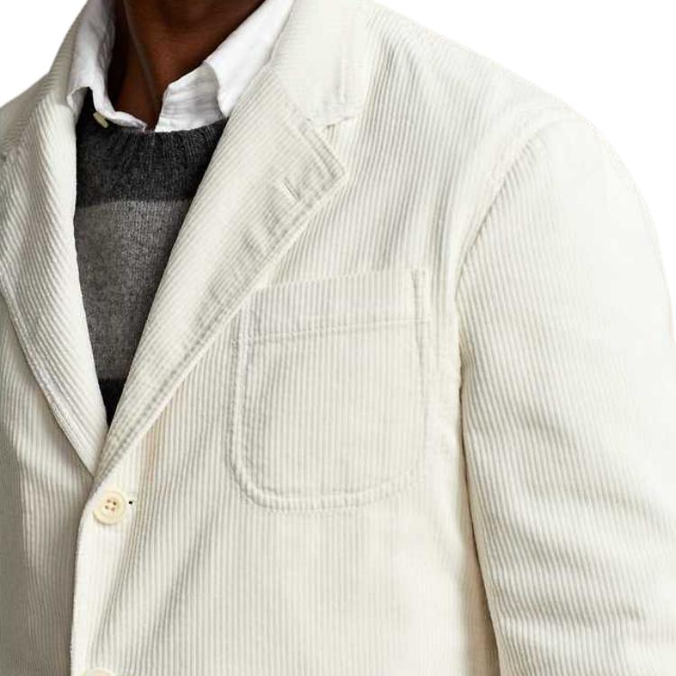 Polo Ralph Lauren Solid Color Polo Collar Single Breasted Long Sleeve Suit Men suits White MNPOSPC27620315-101