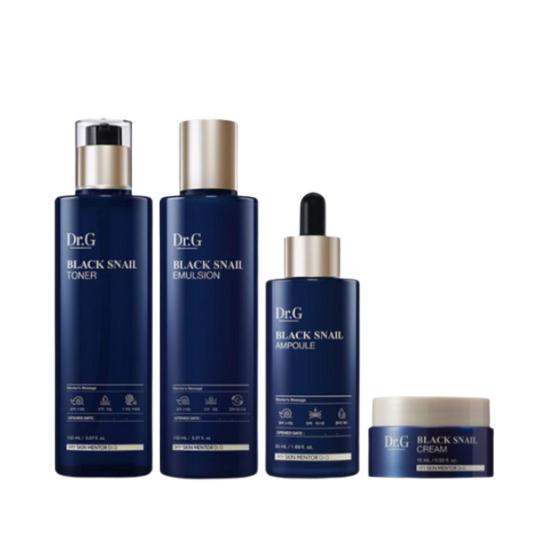 Dr.G Black Snail Prestige Set - Toner+Emulsion+Ampoule+Cream(150,150,50,15ml)