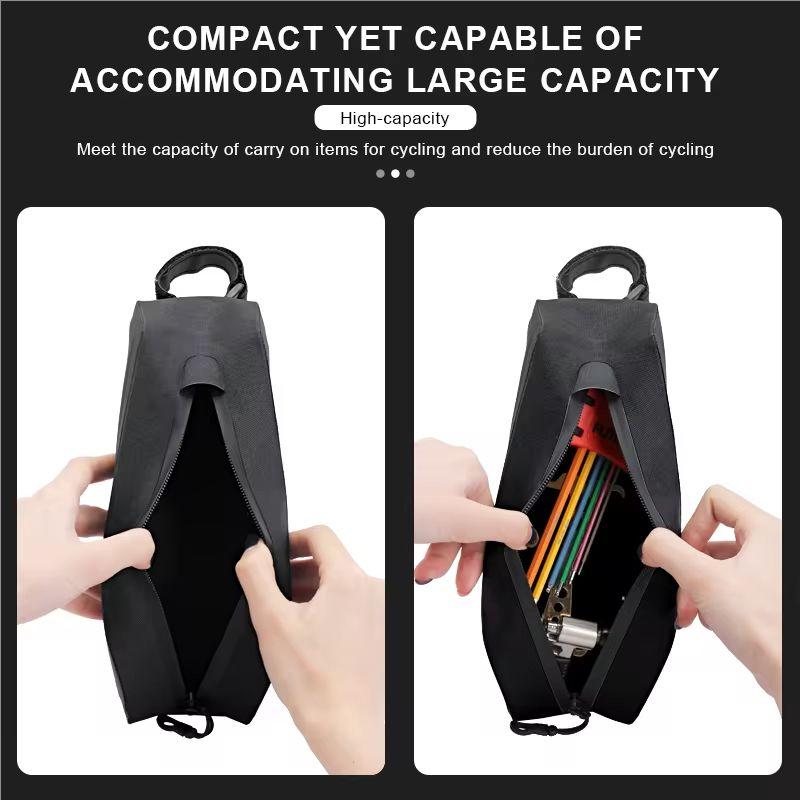 RIDERACE Bicycle Top Tube Bag Portable TPU Rainproof Waterproof MTB Gravel Bike Handlebar Front Bag Road Cycling Accessories
