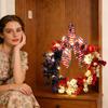 40CM Independence Day Wreath, Red,  And Blue Decorative Wreath, Door Hanging Wreath, Cross-border Decorative Products