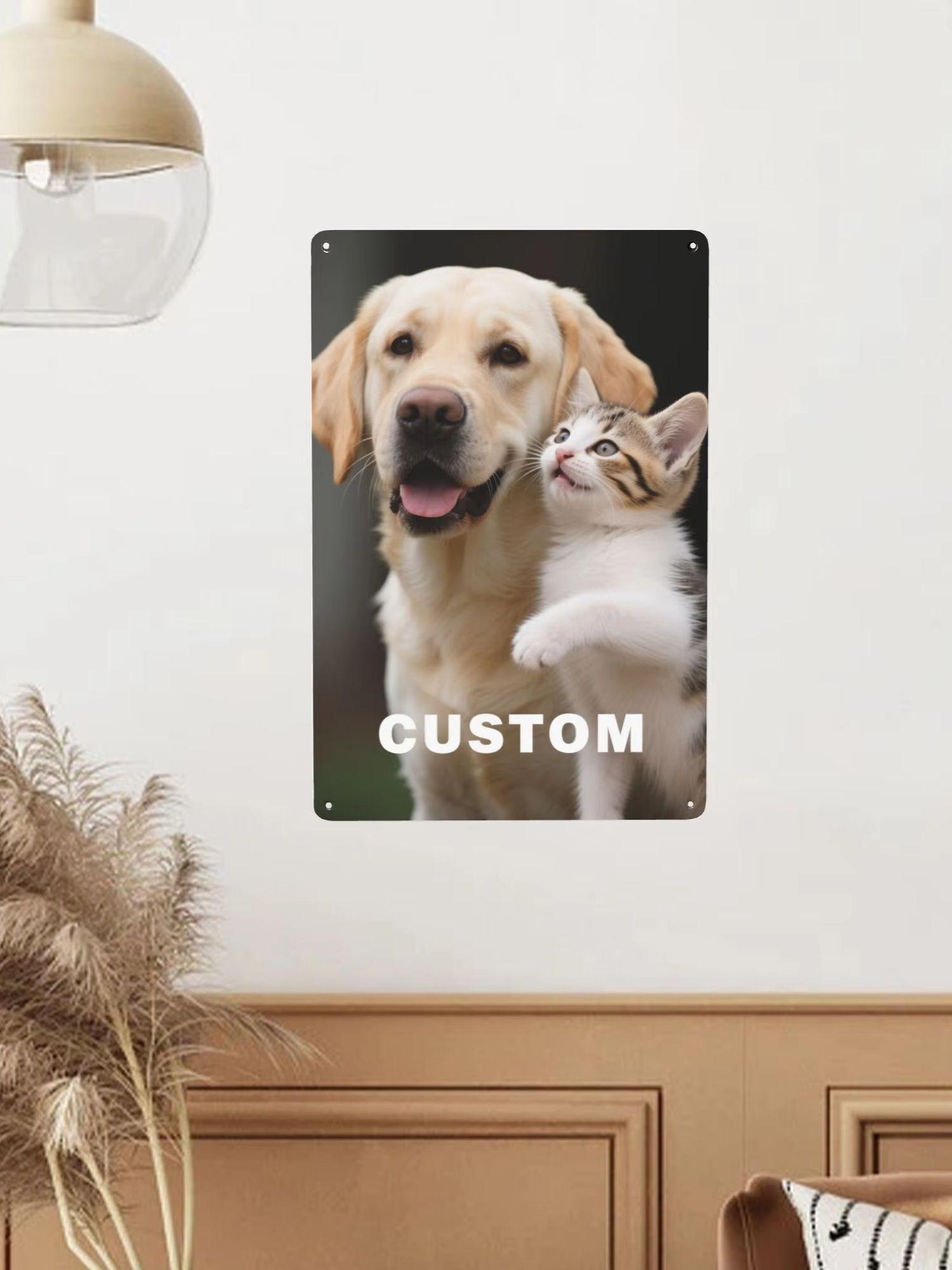 

Custom Vintage Metal Tin Sign with Your Photo Personalized Wall Decor for Bar Cafe Garage Ideal Gift for Friends 20x30cm（7.8x11.8inch）