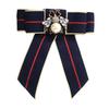 Men Neck Tie Plaid Pattern Faux Pearls Decor Bowknot Neck Tie Detachable Versatile Bowtie Outfit Accessories