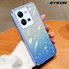 KEYSION Luksusowe etui na telefon z brokatem i powłoką galwaniczną dla VIVO V25 5G V25e Przezroczysty miękki TPU Odporny na wstrząsy tylny pokrowiec dla VIVO V25e V25 5G