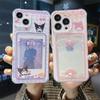 Kuromi Melody Casing For Xiaomi Redmi Note 14 Pro 5G Note 13 12 Pro 11 11S 13C 12 12C 10C 5G Cinnamoroll Wallet Card Holder Case