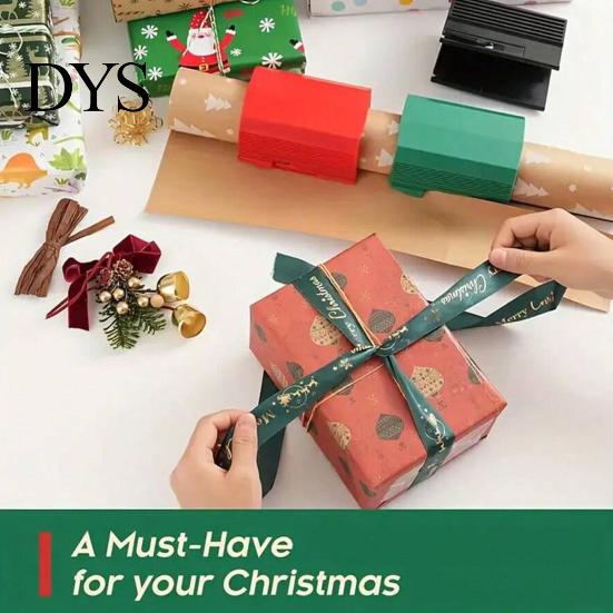 Photo Trimming Device Portable Wrapping Paper Roll Cutter, Slide Rail Trimmer with Tool Safety Blade, Clean Straight Cut for Crafting And DIY Projects