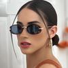 New Retro Gradient Oval Small Frame Women Sunglasses  Brand Design Leopard Print Casual Fashion Men Sun Glasses Uv400