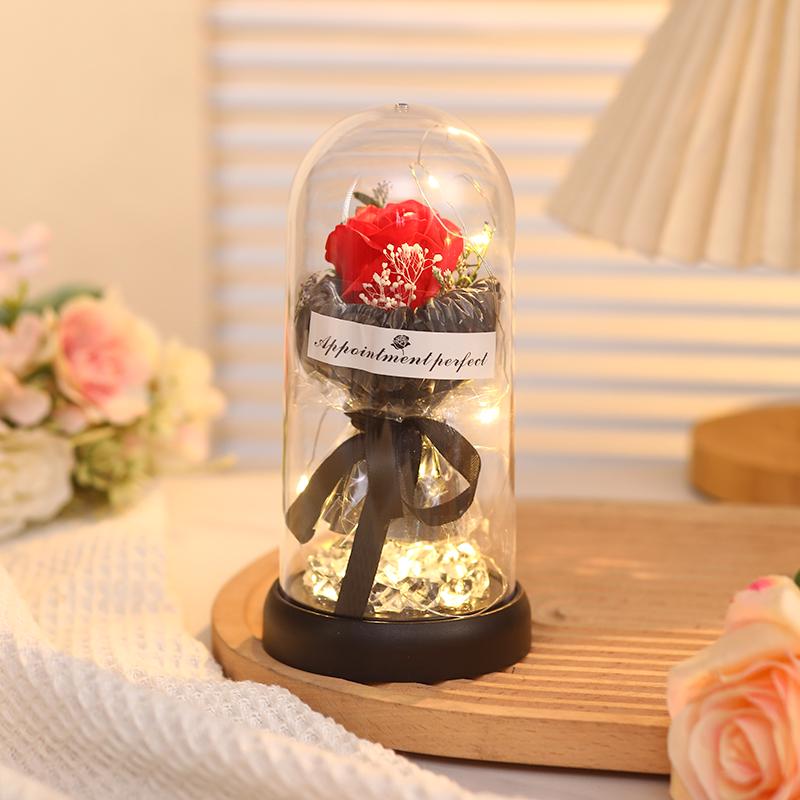 Rose Bouquet Night Light – Ideal Birthday Gift for Women, Friends, or Classmates