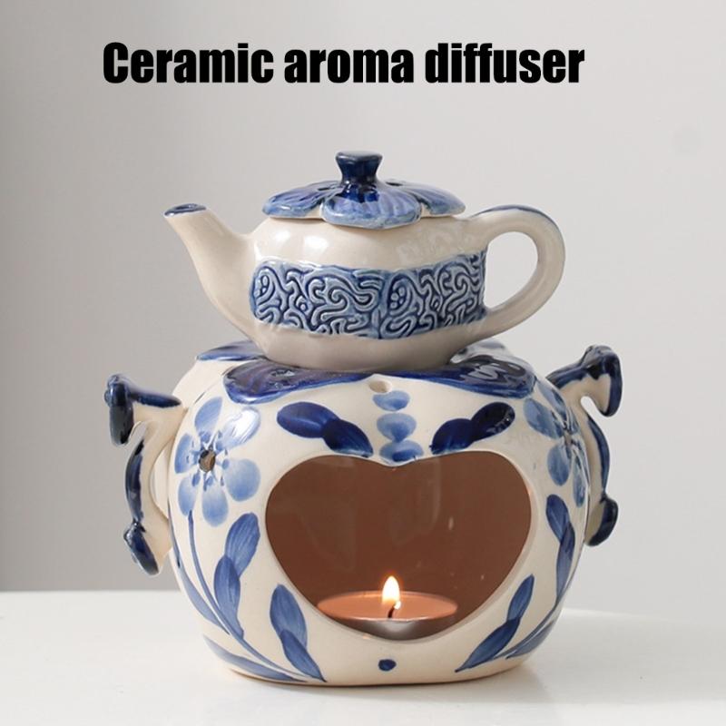 Ceramic Essential Oil Burners Wax Melt Burners Aromatherapys Holder Candle Tealight Holder Christmas Housewarmings Gift