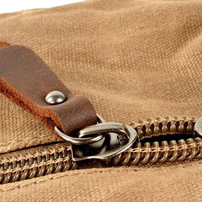 Europe and the United States Large-capacity Tooling Travel Bag Stylish Waxed Canvas Camping Duffel Dry and Wet Separation Exercise Fitness Handbag