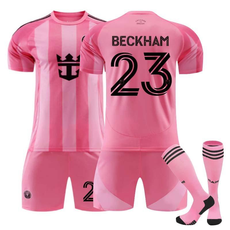 2526Inter Miami Home Football Jerseys Shorts Socks Set New Season Shorts Socks Adult Sizes Outfits