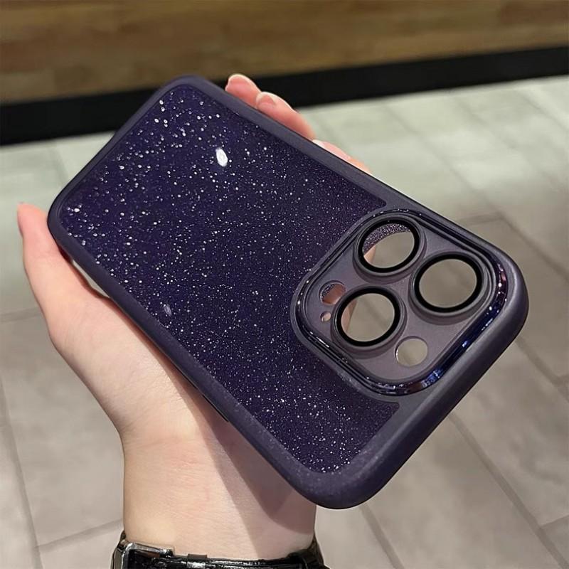 Glitter TPU Phone Case IPhone 17 16 15 Pro Max Full Cover With Camera Lens Protection Soft Shockproof iPhone 15