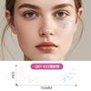 Hot Silver Laser Temporary Facial Tattoo Stickers for Parties and Masquerade Made of White Paper