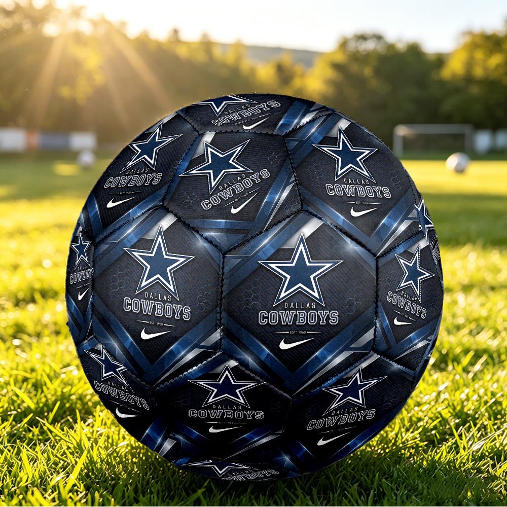 Dallas Cowboys Size 5 Sports Training Ball Shock Absorbing Durable Ball For Match Daily Practice Outdoor Activities