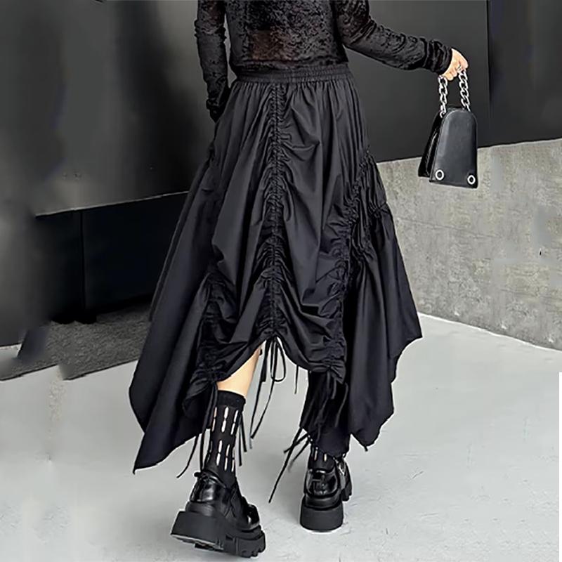 Xitao Drawstring Irregular Elastic Waist Skirt  ZMY1080