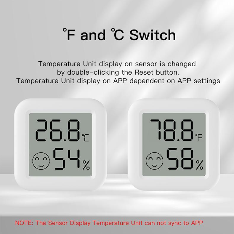 Zigbee 3.0 Smart Tuya Temperature Humidity Sensor APP Remote Control Thermometer For Smart Home Work With Alexa ZHA Zigbee2Mqtt