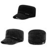 Warm And Stylish Winter Flat Top Hat For Men With Thickened Ear Protection And Breathability
