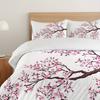 Pink Cherry Blossom Three-Piece Spring Flower Duvet Cover Girl Room Decoration Bedding