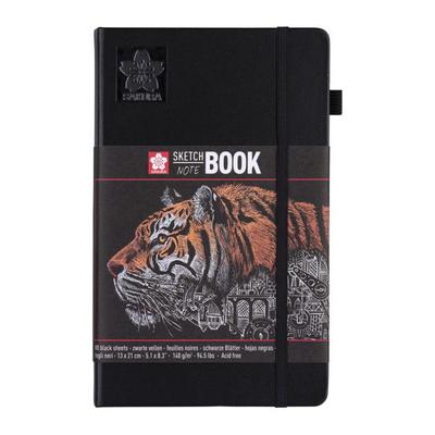 Carnet - Croquis - Dessin - Notes - 13x21cm - Noir - 80 pages - Sakura