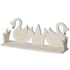 Etagère en bois 2 cygnes à customiser 40 x 16 cm