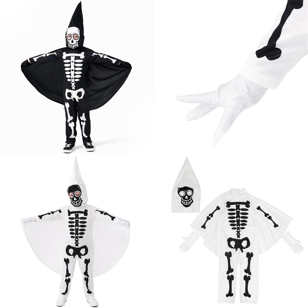 Children's Skeleton Cosplay Costume Perfect For Halloween Dress-up And Events