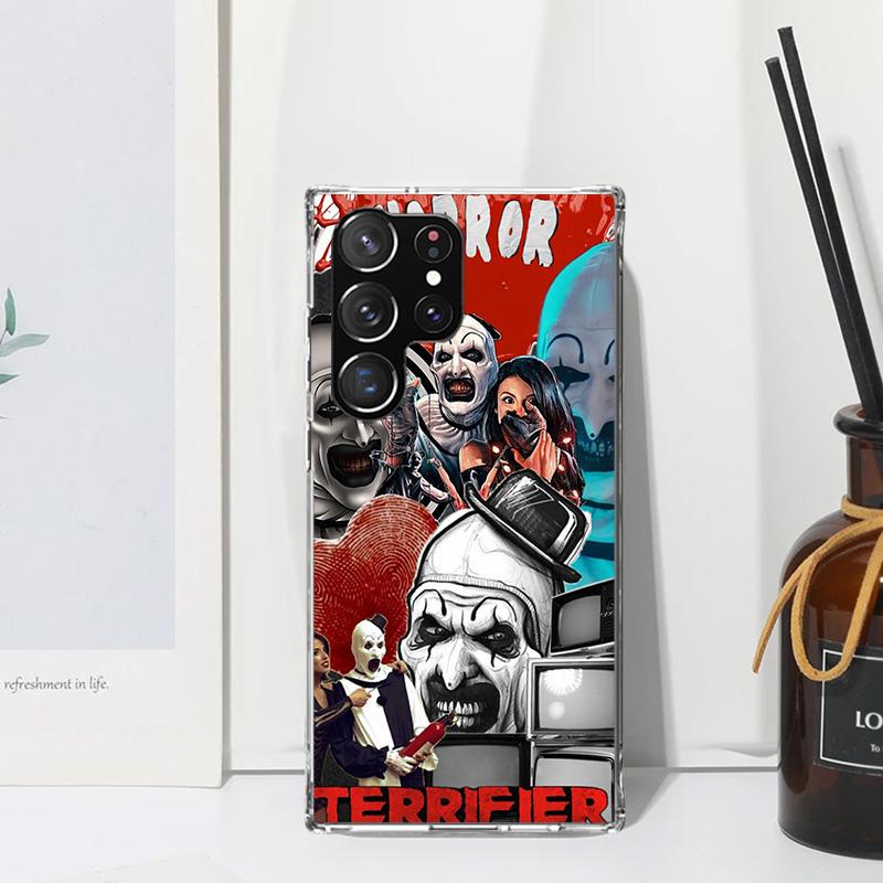 Horror Movie Terrifier Phone Case For Samsung Galaxy S25 S24 S23 S22 Ultra S21 FE S20 Plus S10 + S10E Art Fundas Back Cover S24