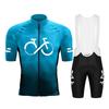 Cycling Jersey Set 2026 Summer Ropa Ciclismo Men's Short Sleeve Road Bicycle Cycling Clothing Gradient Color Breathable MTB Bike Jerseys