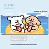 Extra-Large Heated Anti-Slip Cartoon Mouse and Keyboard Pad - Comfortable Desk Pad for Office & Gaming