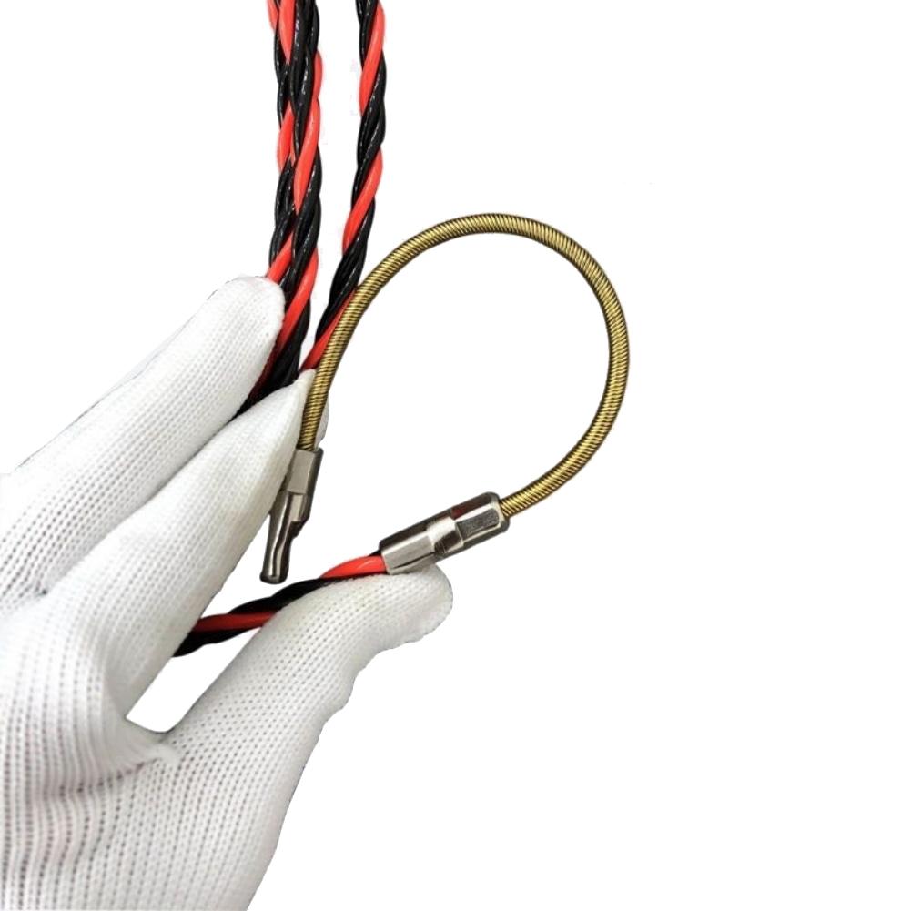 Fish Tape Puller System with Ergonomic Waterproof Handles and Adjustable Tighteners for Consistent Wire Threading Control
