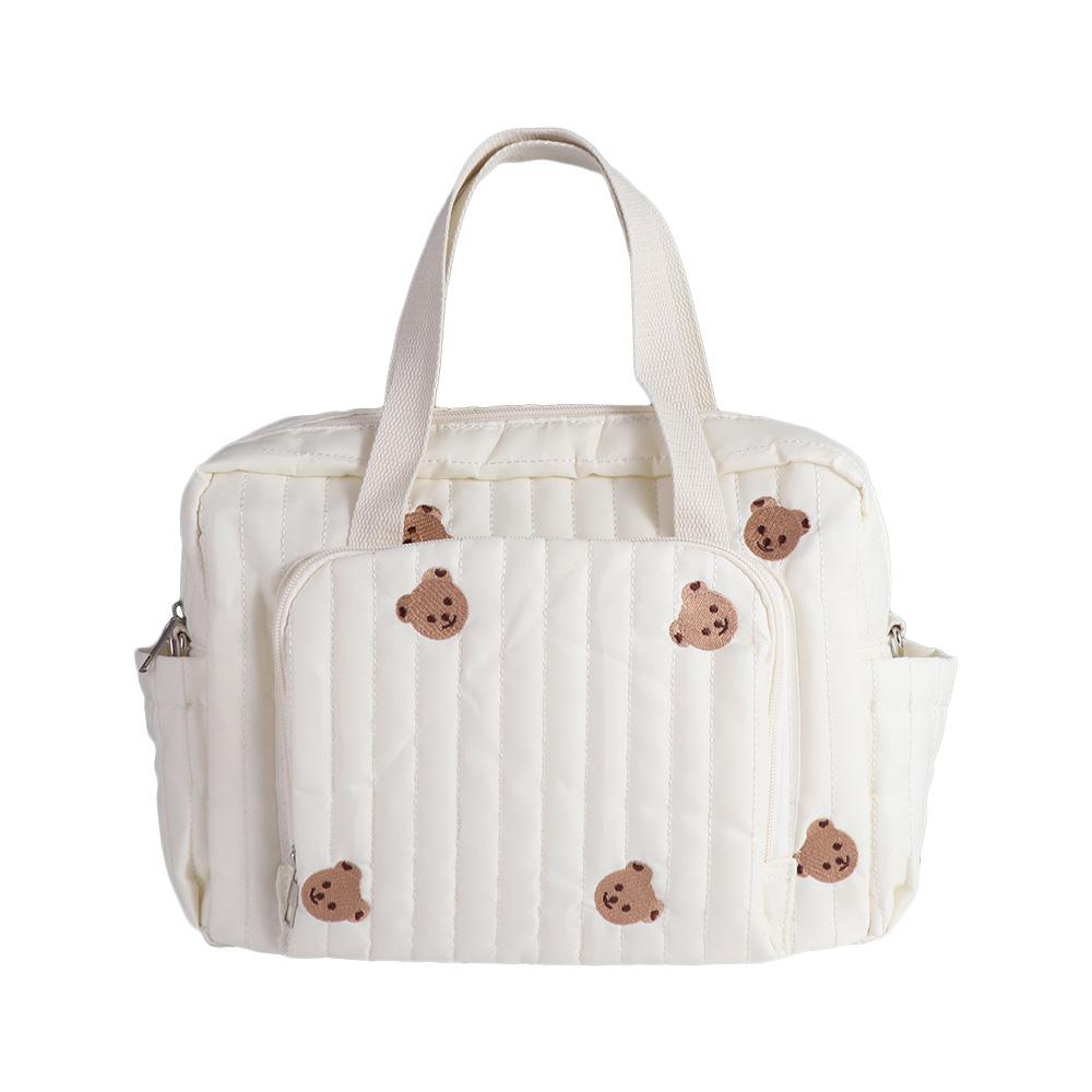 Korean Style Baby Diaper Organizer Flower Women Handbag Multi-function Mummy Bag  Outdoor