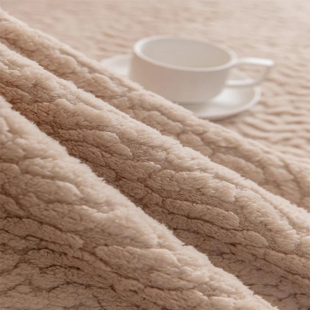 Herbst und Winter Neu Cremefarbener Wind Sofaabdeckungstuch Handtuch Chenille Rutschfest Wasserdicht Sofakissen Anti-Katzenkratzer Ein Sofahandtuch