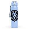 1PC Lion Head Black Silhouette Print 750ml Color Plastic Sports Water Bottle Leakproof Flip Straw Lid Suitable for Sports Office Home Use