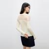 Qiushui Yiren Women's Ribbed V-Neck Knit Sweater